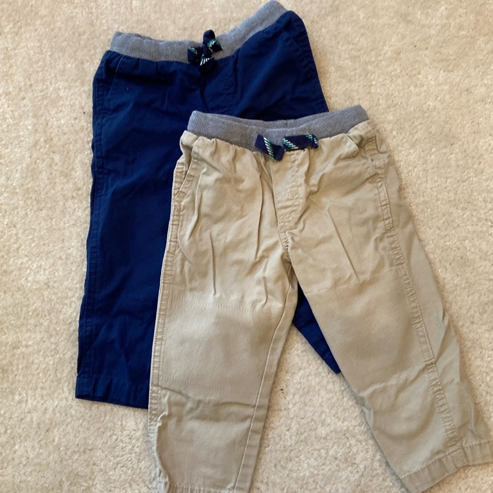 2-pack khaki and navy pants